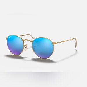 Ray Ban Round Flash Lenses (Foldable)